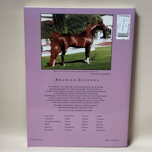 Arabian Legends :
Outstanding Arabian Stallions and Mares, Paperback - Picture 3 of 3